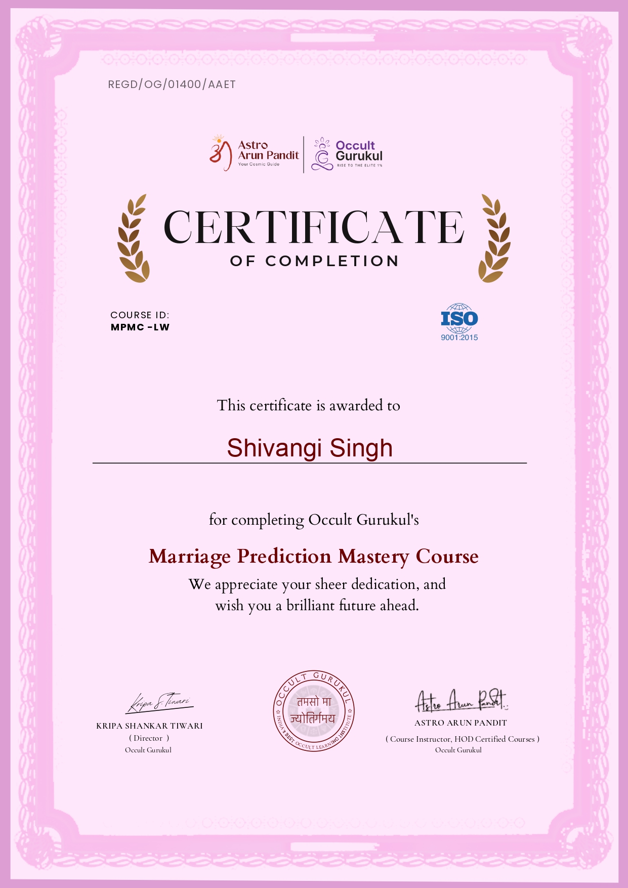 Marriage Prediction Mastery Course